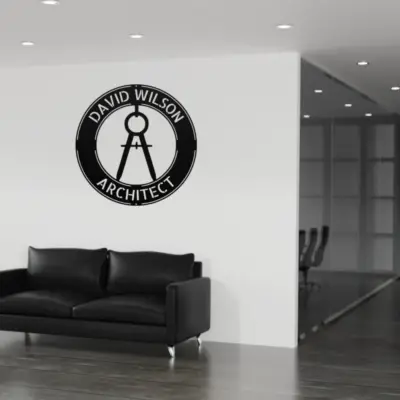 Personalized Architect Metal Sign